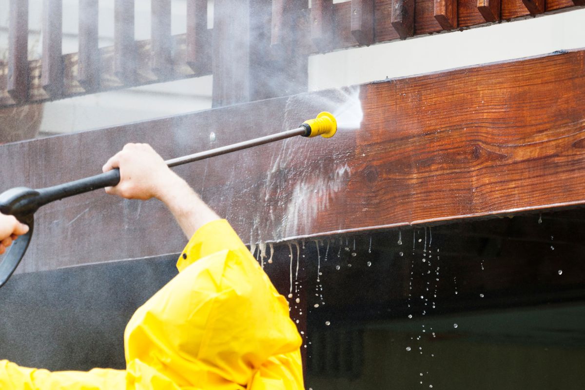 Shade Sail Soft Pressure Cleaning Before Vs After